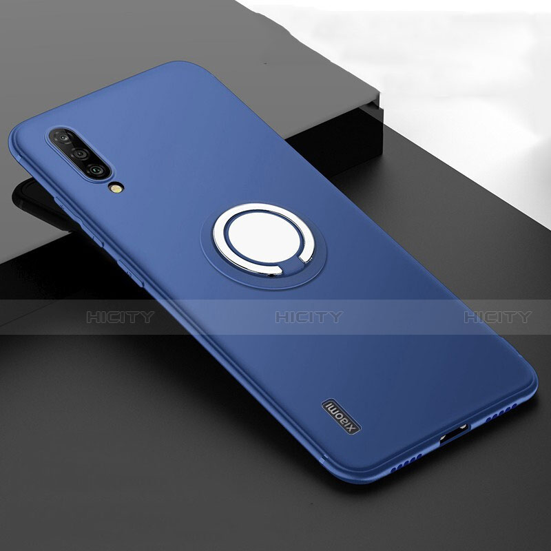 Funda Silicona Carcasa Ultrafina Goma con Magnetico Anillo de dedo Soporte T05 para Xiaomi Mi A3