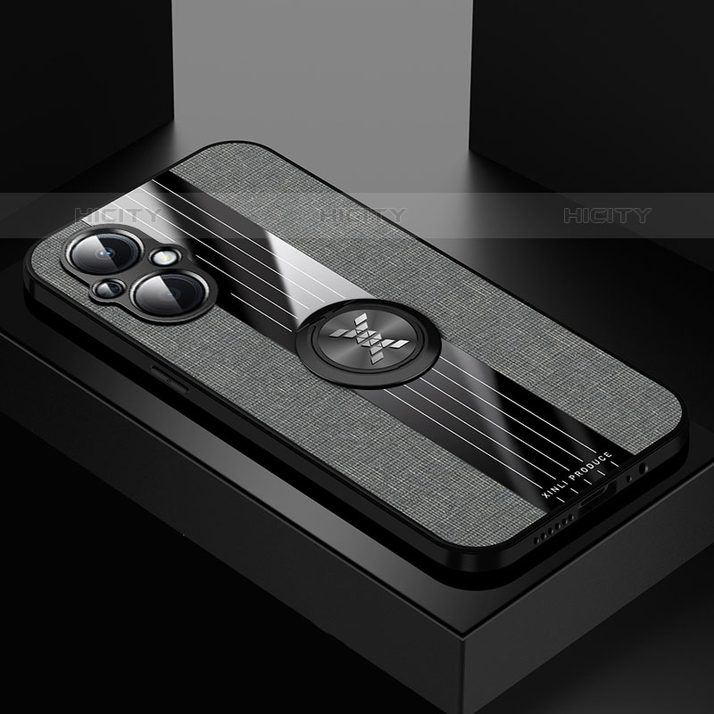 Funda Silicona Carcasa Ultrafina Goma con Magnetico Anillo de dedo Soporte X01L para OnePlus Nord N20 5G