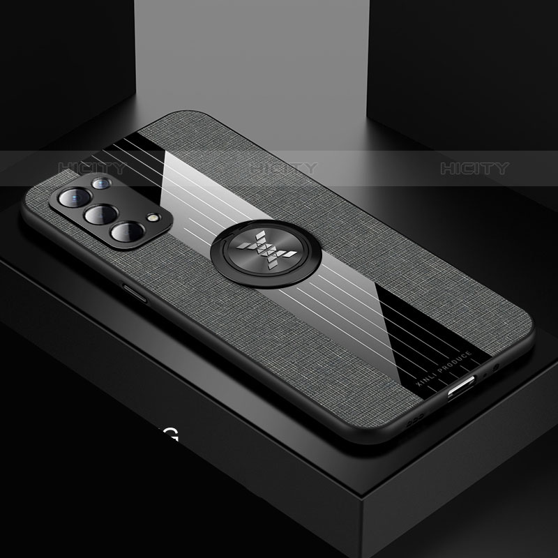 Funda Silicona Carcasa Ultrafina Goma con Magnetico Anillo de dedo Soporte X01L para OnePlus Nord N200 5G
