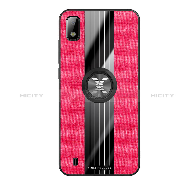 Funda Silicona Carcasa Ultrafina Goma con Magnetico Anillo de dedo Soporte X01L para Samsung Galaxy A10