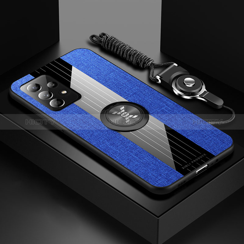 Funda Silicona Carcasa Ultrafina Goma con Magnetico Anillo de dedo Soporte X01L para Samsung Galaxy A23 5G