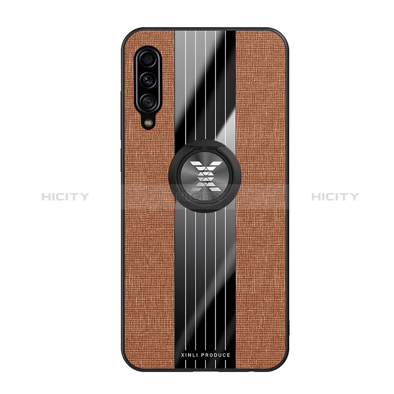 Funda Silicona Carcasa Ultrafina Goma con Magnetico Anillo de dedo Soporte X01L para Samsung Galaxy A90 5G