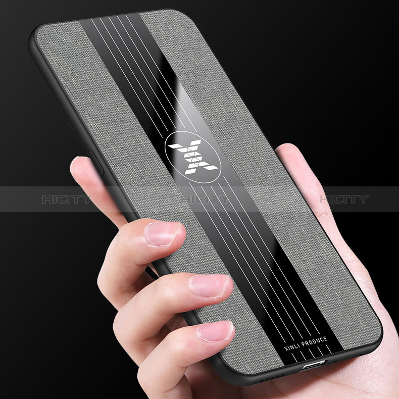 Funda Silicona Carcasa Ultrafina Goma con Magnetico Anillo de dedo Soporte X01L para Xiaomi Mi Note 10 Lite