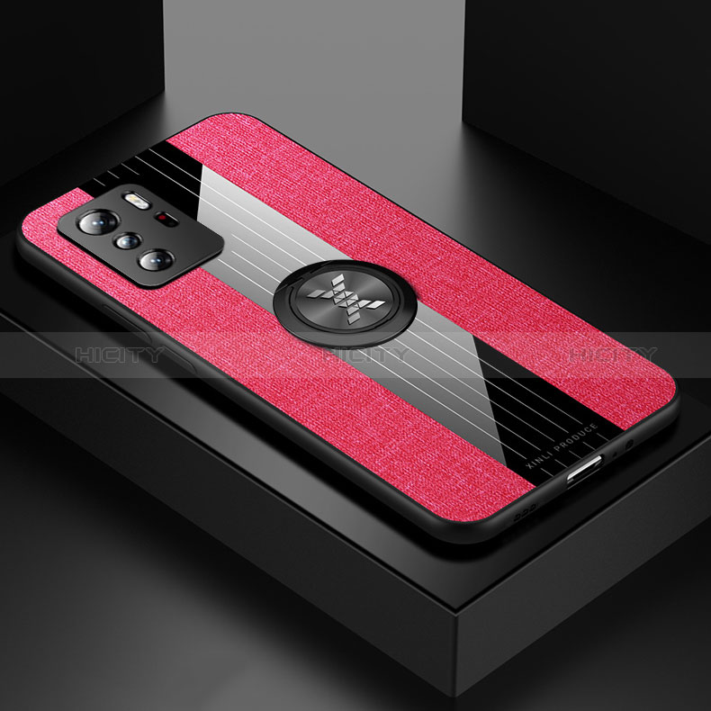 Funda Silicona Carcasa Ultrafina Goma con Magnetico Anillo de dedo Soporte X01L para Xiaomi Redmi Note 10 Pro 5G