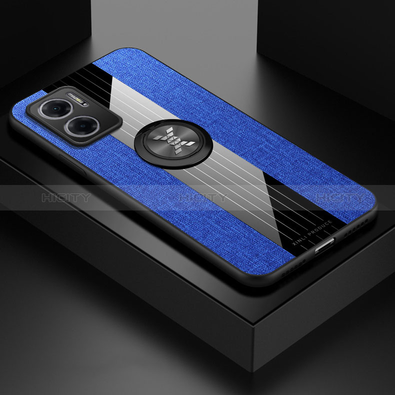 Funda Silicona Carcasa Ultrafina Goma con Magnetico Anillo de dedo Soporte X01L para Xiaomi Redmi Note 11E 5G