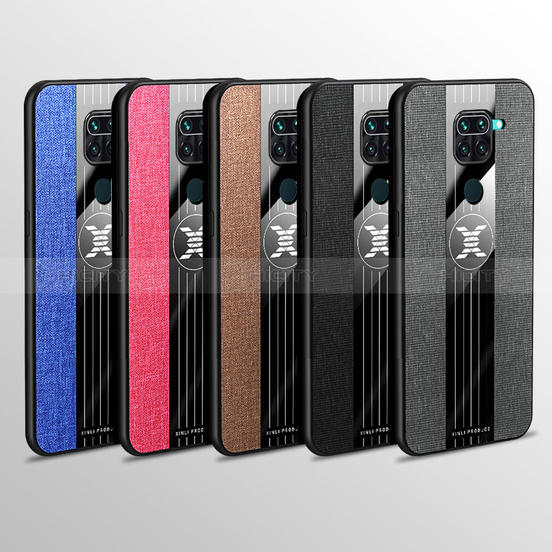 Funda Silicona Carcasa Ultrafina Goma con Magnetico Anillo de dedo Soporte X01L para Xiaomi Redmi Note 9