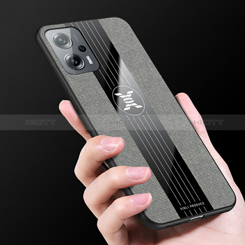 Funda Silicona Carcasa Ultrafina Goma con Magnetico Anillo de dedo Soporte X03L para Xiaomi Poco X4 GT 5G