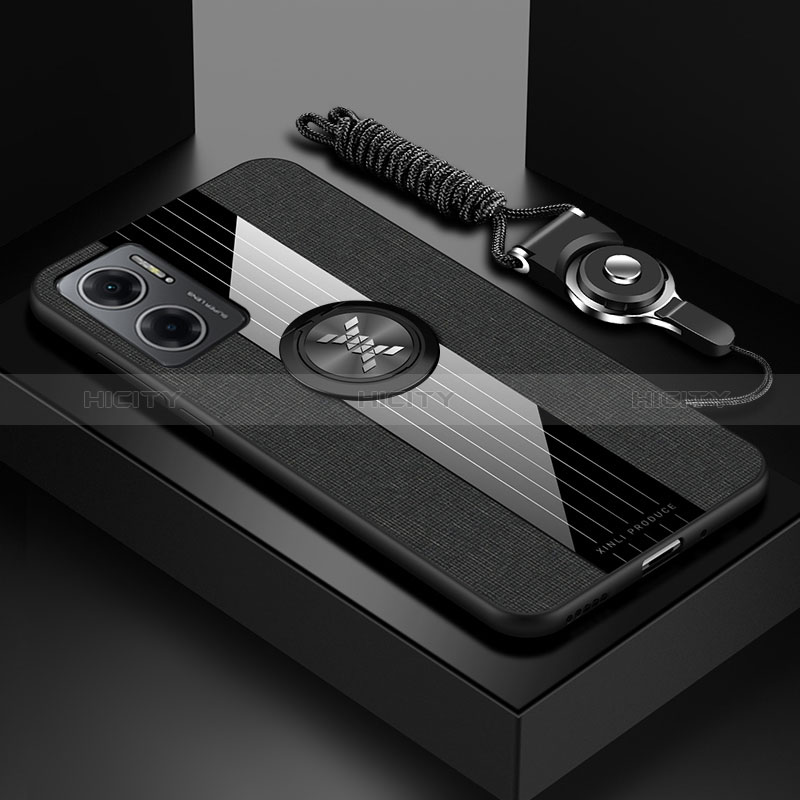 Funda Silicona Carcasa Ultrafina Goma con Magnetico Anillo de dedo Soporte X03L para Xiaomi Redmi 11 Prime 5G