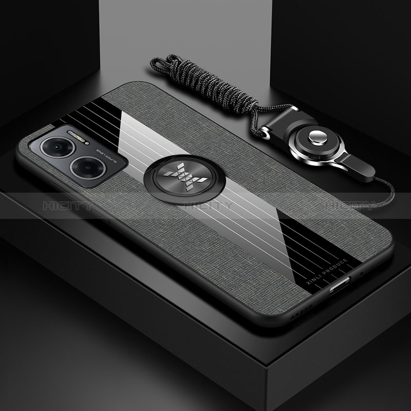 Funda Silicona Carcasa Ultrafina Goma con Magnetico Anillo de dedo Soporte X03L para Xiaomi Redmi Note 11E 5G