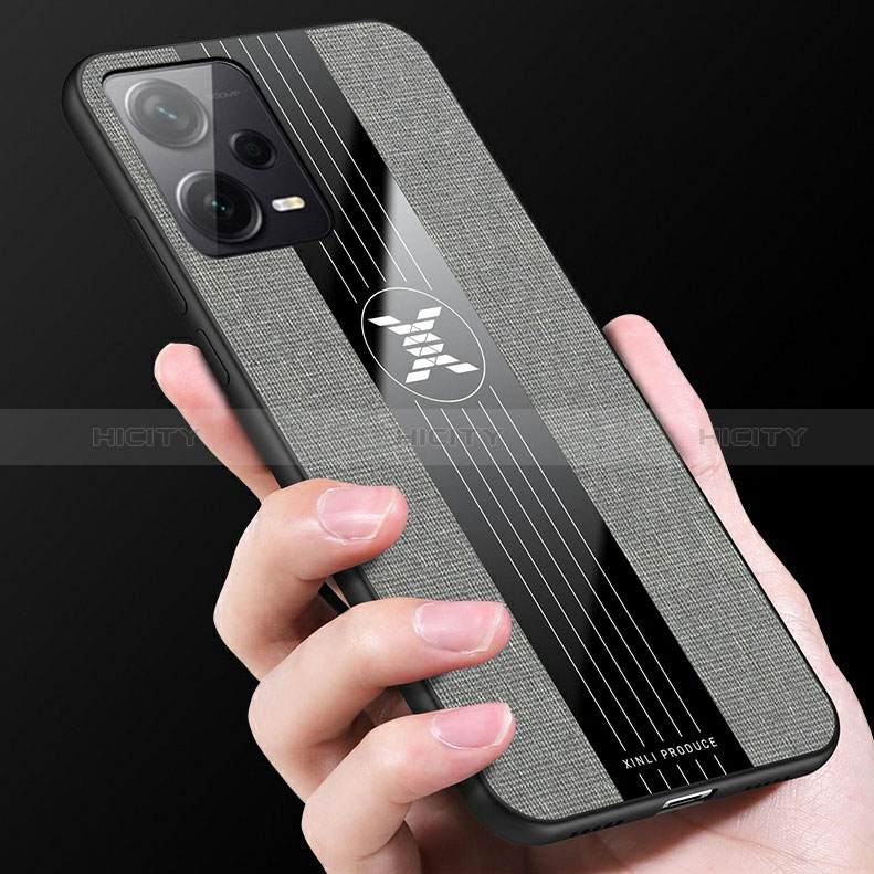Funda Silicona Carcasa Ultrafina Goma con Magnetico Anillo de dedo Soporte X03L para Xiaomi Redmi Note 12 Pro+ Plus 5G