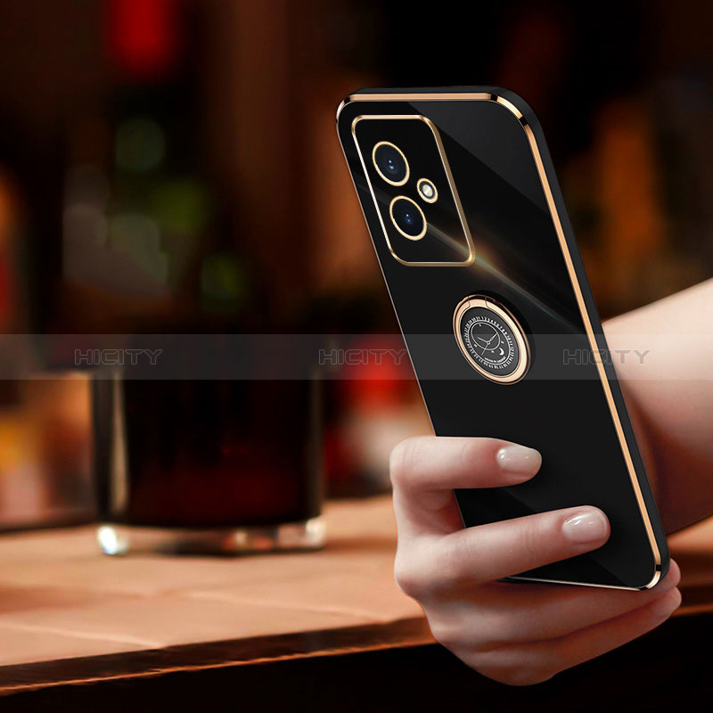 Funda Silicona Carcasa Ultrafina Goma con Magnetico Anillo de dedo Soporte XL1 para Huawei Honor 100 5G