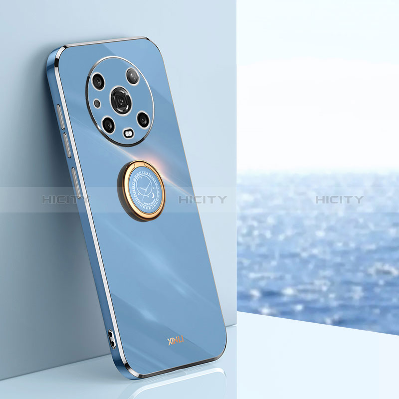Funda Silicona Carcasa Ultrafina Goma con Magnetico Anillo de dedo Soporte XL1 para Huawei Honor Magic4 Pro 5G