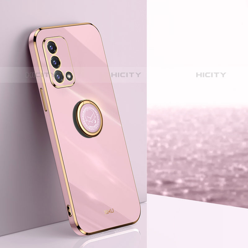 Funda Silicona Carcasa Ultrafina Goma con Magnetico Anillo de dedo Soporte XL1 para Oppo A74 4G