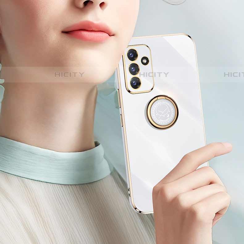 Funda Silicona Carcasa Ultrafina Goma con Magnetico Anillo de dedo Soporte XL1 para Samsung Galaxy A25 5G