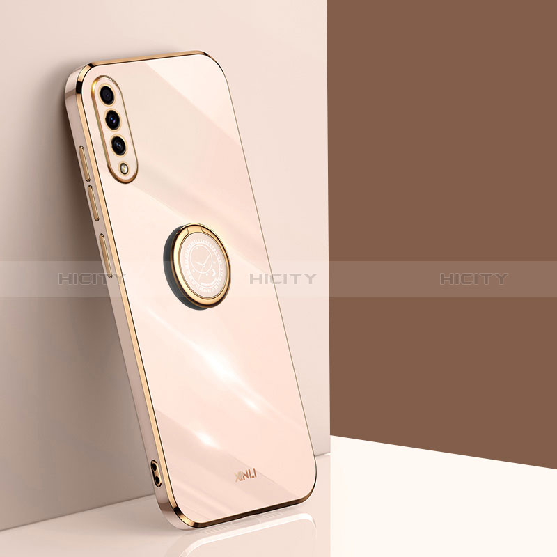 Funda Silicona Carcasa Ultrafina Goma con Magnetico Anillo de dedo Soporte XL1 para Samsung Galaxy A30S