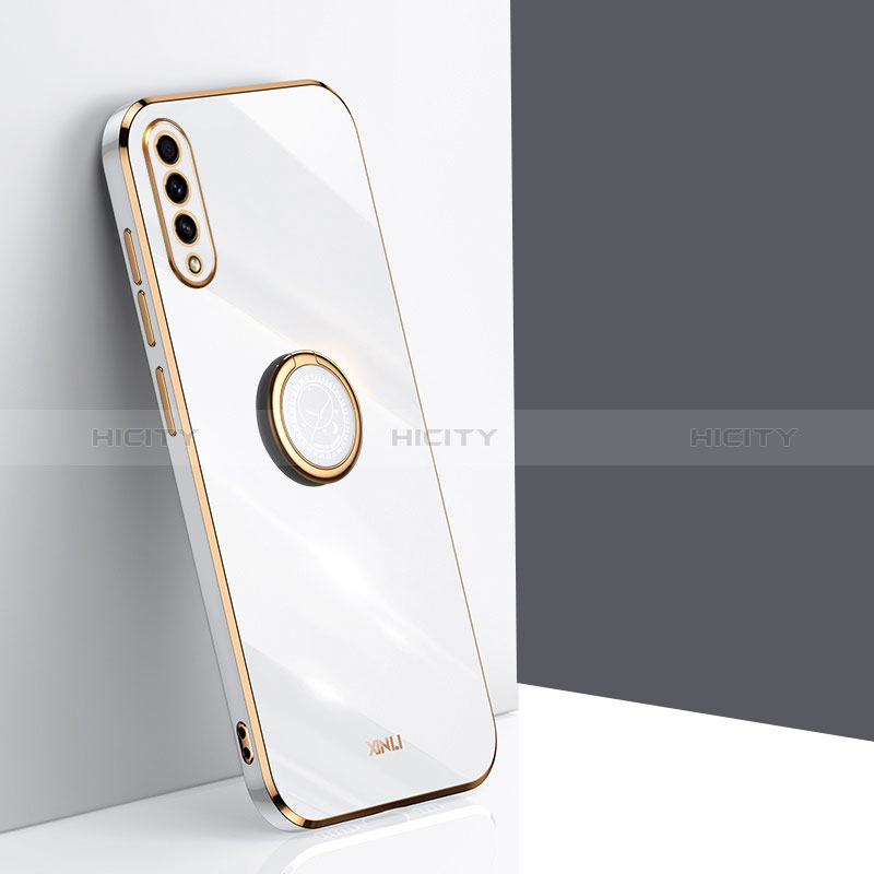 Funda Silicona Carcasa Ultrafina Goma con Magnetico Anillo de dedo Soporte XL1 para Samsung Galaxy A50