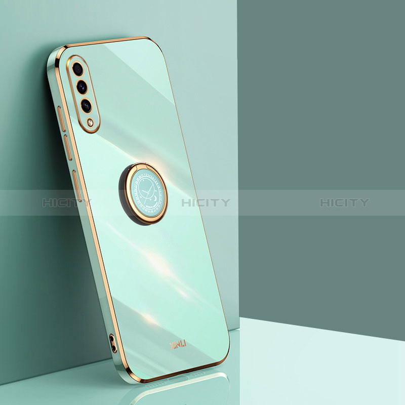 Funda Silicona Carcasa Ultrafina Goma con Magnetico Anillo de dedo Soporte XL1 para Samsung Galaxy A50