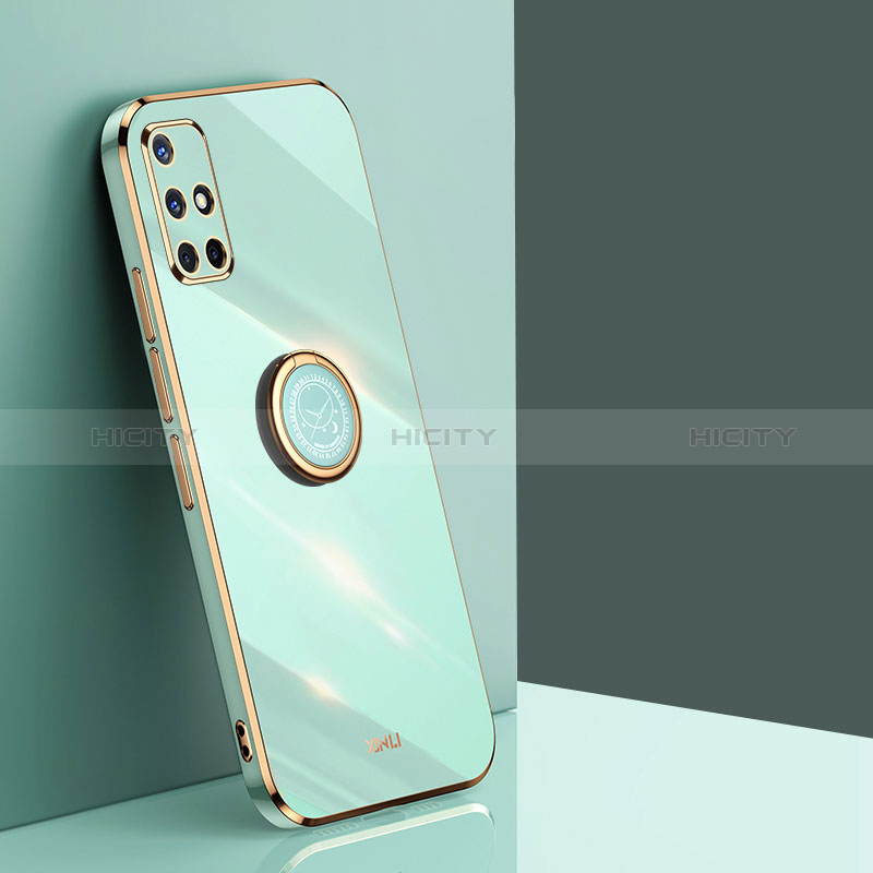 Funda Silicona Carcasa Ultrafina Goma con Magnetico Anillo de dedo Soporte XL1 para Samsung Galaxy M40S