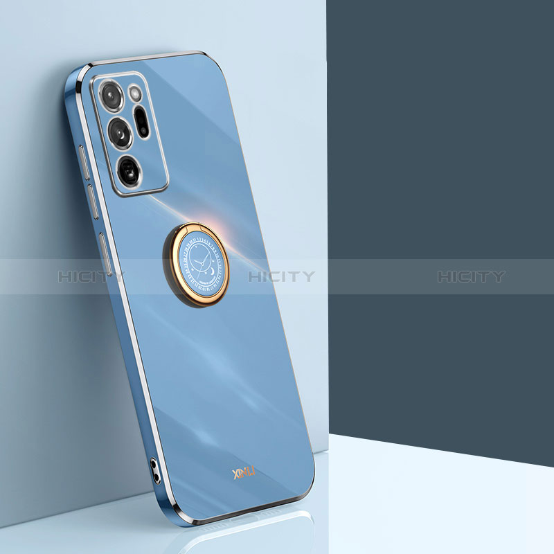 Funda Silicona Carcasa Ultrafina Goma con Magnetico Anillo de dedo Soporte XL1 para Samsung Galaxy Note 20 Ultra 5G