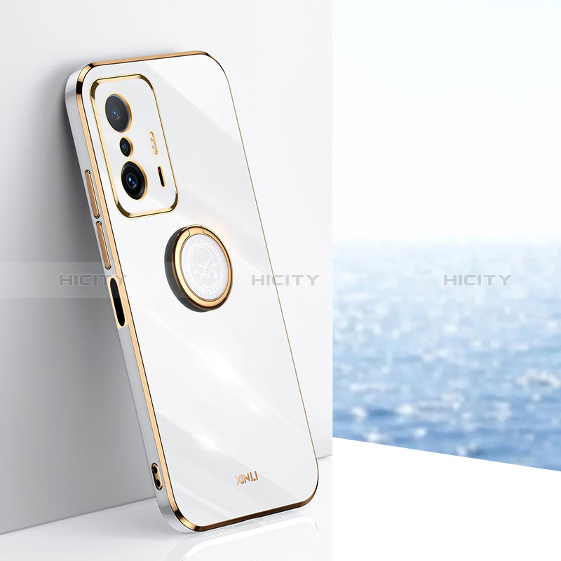 Funda Silicona Carcasa Ultrafina Goma con Magnetico Anillo de dedo Soporte XL1 para Xiaomi Mi 11T 5G