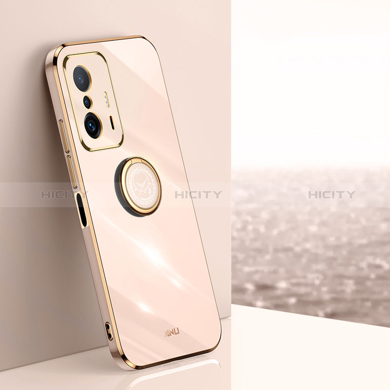 Funda Silicona Carcasa Ultrafina Goma con Magnetico Anillo de dedo Soporte XL1 para Xiaomi Mi 11T 5G