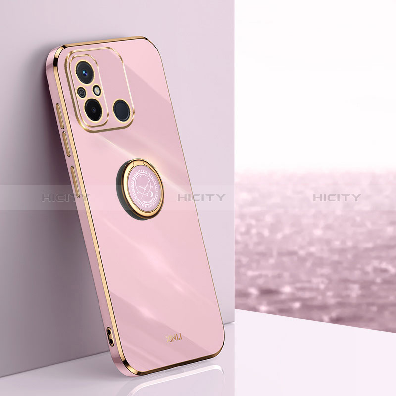 Funda Silicona Carcasa Ultrafina Goma con Magnetico Anillo de dedo Soporte XL1 para Xiaomi Poco C55