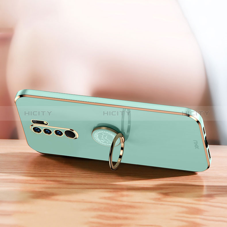 Funda Silicona Carcasa Ultrafina Goma con Magnetico Anillo de dedo Soporte XL1 para Xiaomi Redmi 9