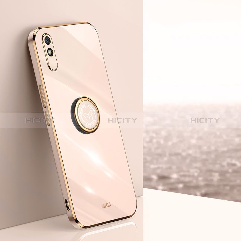 Funda Silicona Carcasa Ultrafina Goma con Magnetico Anillo de dedo Soporte XL1 para Xiaomi Redmi 9AT