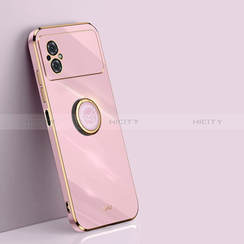 Funda Silicona Carcasa Ultrafina Goma con Magnetico Anillo de dedo Soporte XL1 para Xiaomi Redmi Note 11R 5G