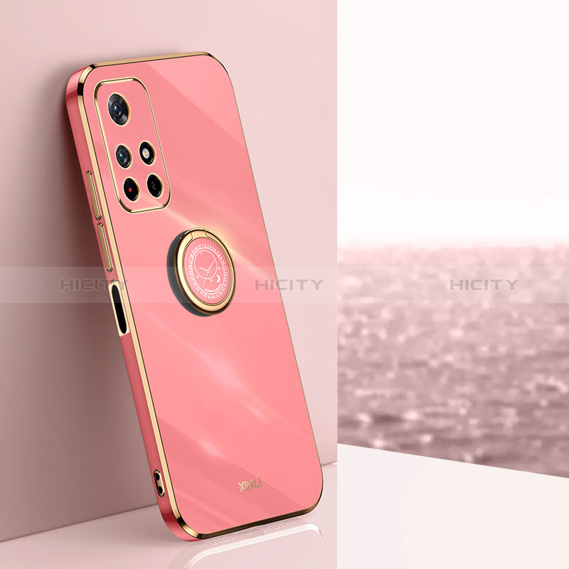 Funda Silicona Carcasa Ultrafina Goma con Magnetico Anillo de dedo Soporte XL1 para Xiaomi Redmi Note 11S 5G