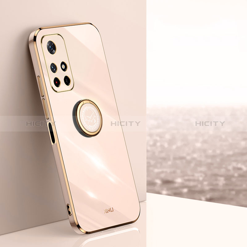 Funda Silicona Carcasa Ultrafina Goma con Magnetico Anillo de dedo Soporte XL1 para Xiaomi Redmi Note 11S 5G