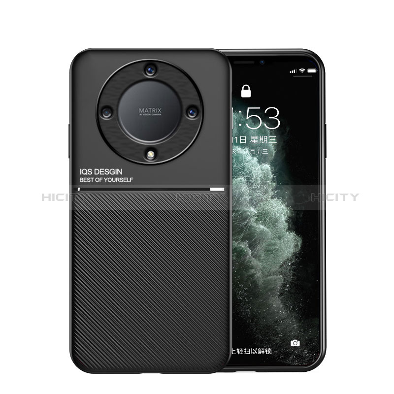 Funda Silicona Carcasa Ultrafina Goma con Magnetico para Huawei Honor X9a 5G