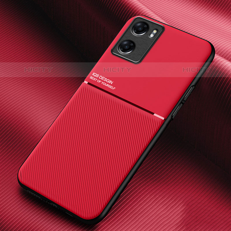 Funda Silicona Carcasa Ultrafina Goma con Magnetico para OnePlus Nord N20 SE Rojo