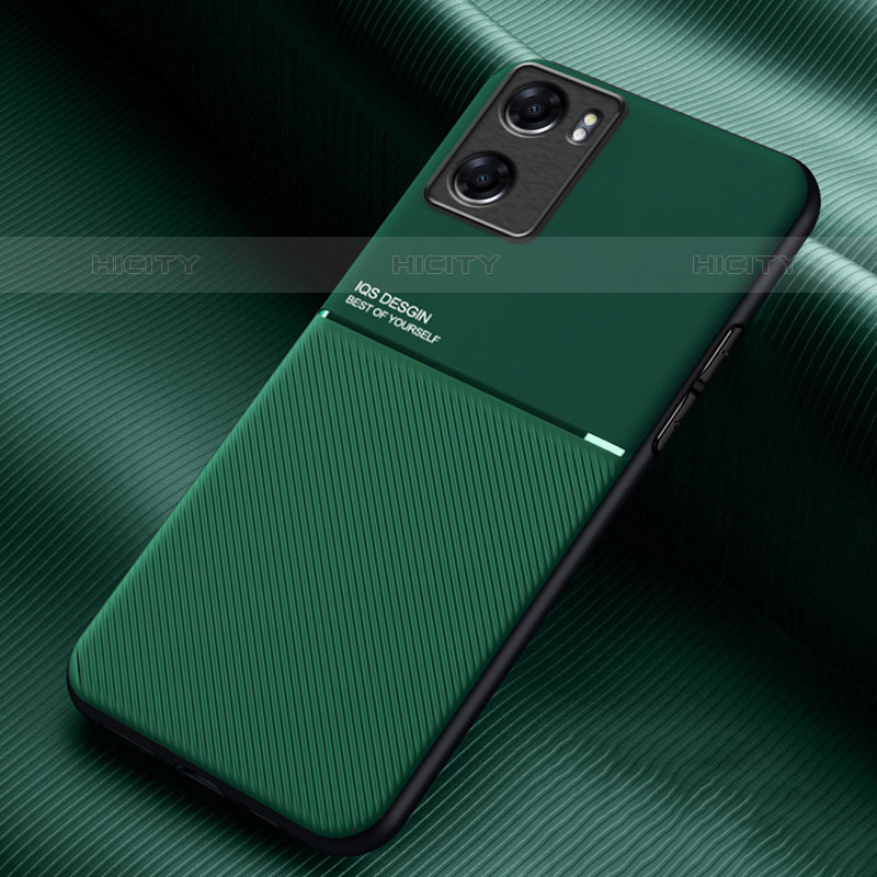 Funda Silicona Carcasa Ultrafina Goma con Magnetico para OnePlus Nord N20 SE Verde