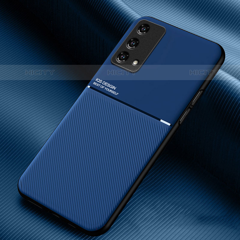 Funda Silicona Carcasa Ultrafina Goma con Magnetico para Oppo A74 4G Azul