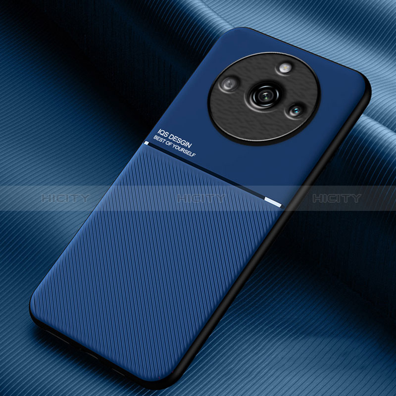 Funda Silicona Carcasa Ultrafina Goma con Magnetico para Realme 11 Pro+ Plus 5G Azul