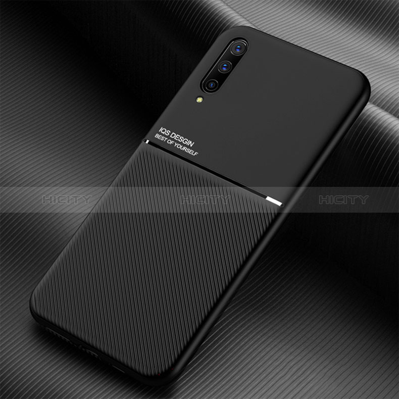 Funda Silicona Carcasa Ultrafina Goma con Magnetico para Samsung Galaxy A70 Negro