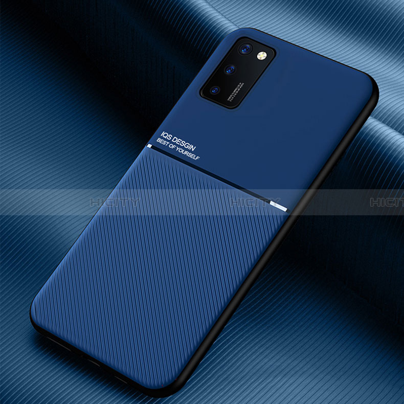 Funda Silicona Carcasa Ultrafina Goma con Magnetico para Samsung Galaxy F02S SM-E025F Azul