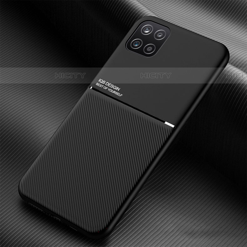 Funda Silicona Carcasa Ultrafina Goma con Magnetico para Samsung Galaxy F42 5G Negro