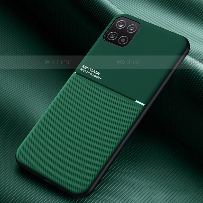 Funda Silicona Carcasa Ultrafina Goma con Magnetico para Samsung Galaxy F42 5G Verde