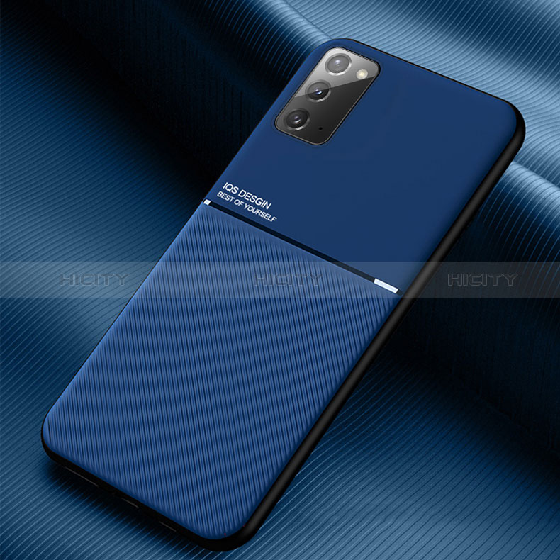 Funda Silicona Carcasa Ultrafina Goma con Magnetico para Samsung Galaxy Note 20 5G Azul