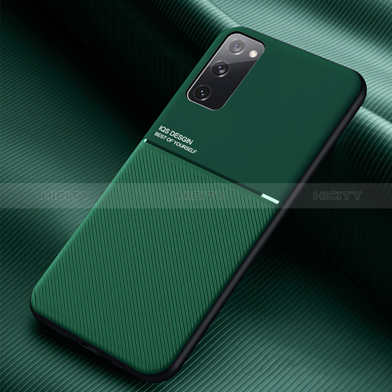 Funda Silicona Carcasa Ultrafina Goma con Magnetico para Samsung Galaxy S20 FE (2022) 5G Verde