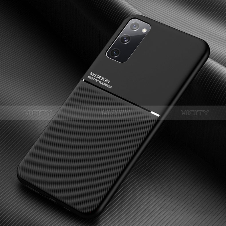 Funda Silicona Carcasa Ultrafina Goma con Magnetico para Samsung Galaxy S20 Lite 5G Negro