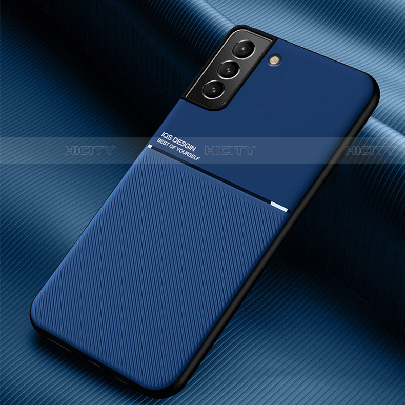 Funda Silicona Carcasa Ultrafina Goma con Magnetico para Samsung Galaxy S21 5G Azul