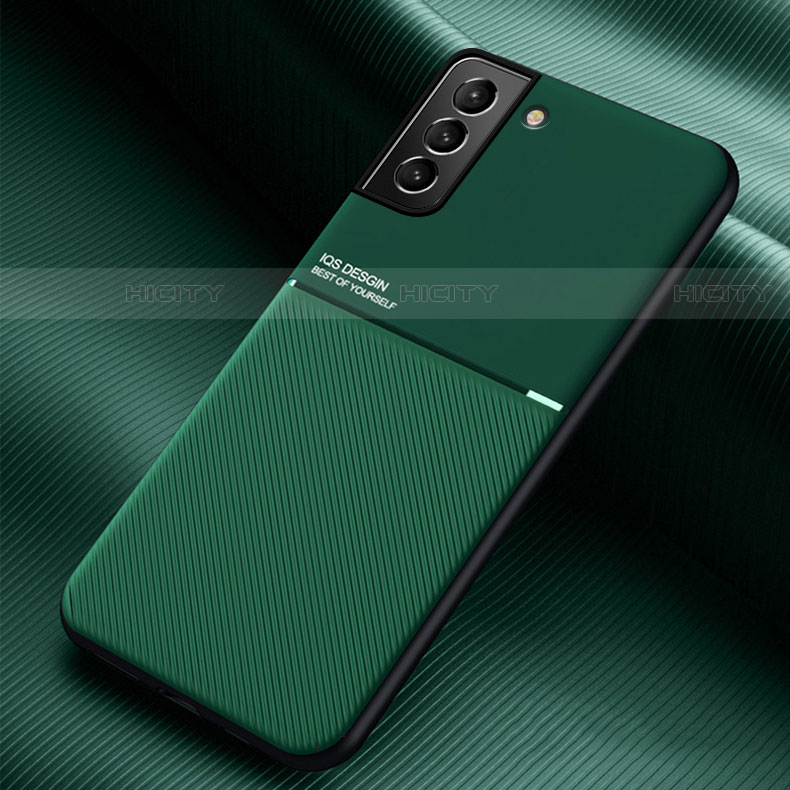 Funda Silicona Carcasa Ultrafina Goma con Magnetico para Samsung Galaxy S22 Plus 5G Verde