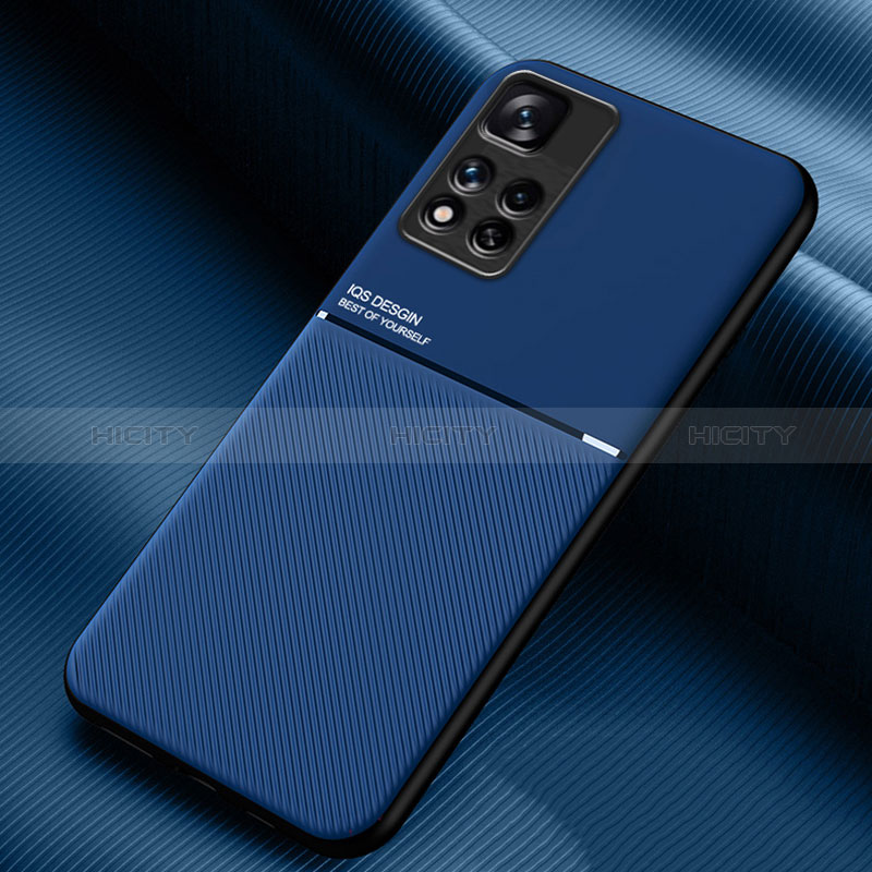 Funda Silicona Carcasa Ultrafina Goma con Magnetico para Xiaomi Mi 11i 5G (2022) Azul