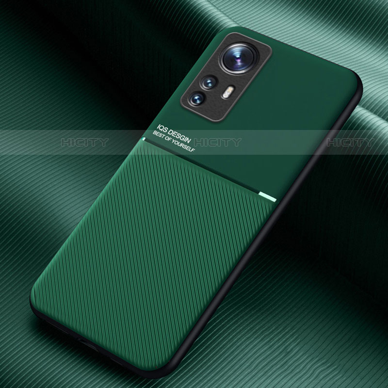 Funda Silicona Carcasa Ultrafina Goma con Magnetico para Xiaomi Mi 12S 5G Verde