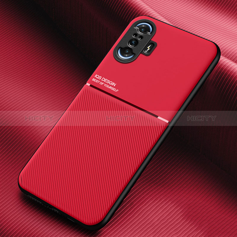 Funda Silicona Carcasa Ultrafina Goma con Magnetico para Xiaomi Poco F3 GT 5G Rojo
