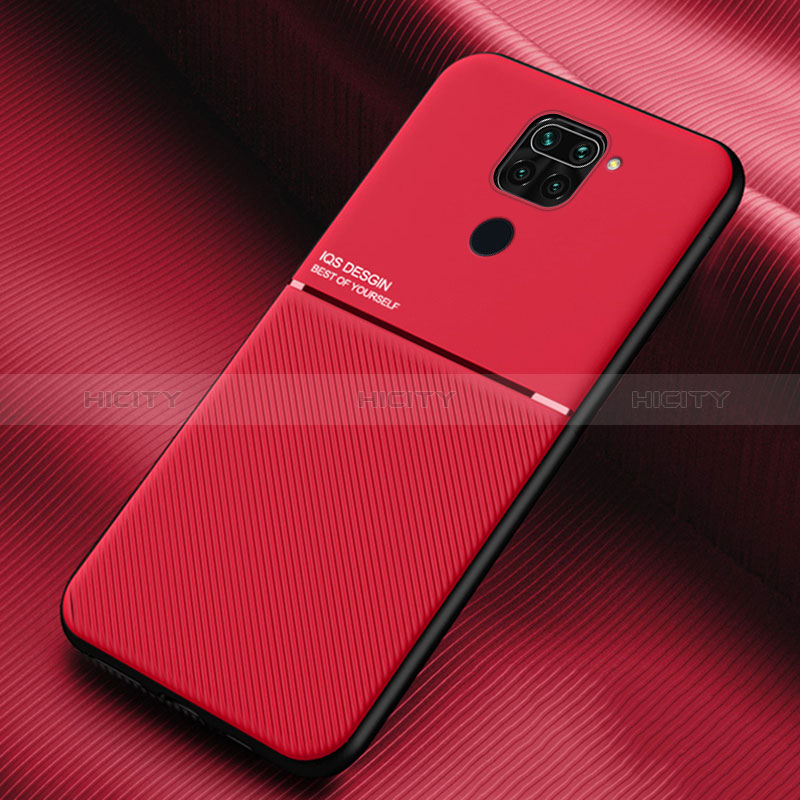 Funda Silicona Carcasa Ultrafina Goma con Magnetico para Xiaomi Redmi 10X 4G Rojo
