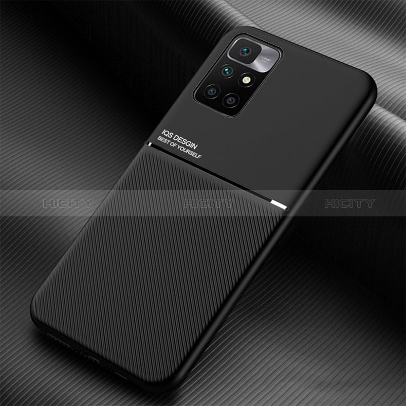 Funda Silicona Carcasa Ultrafina Goma con Magnetico para Xiaomi Redmi Note 11 4G (2021) Negro